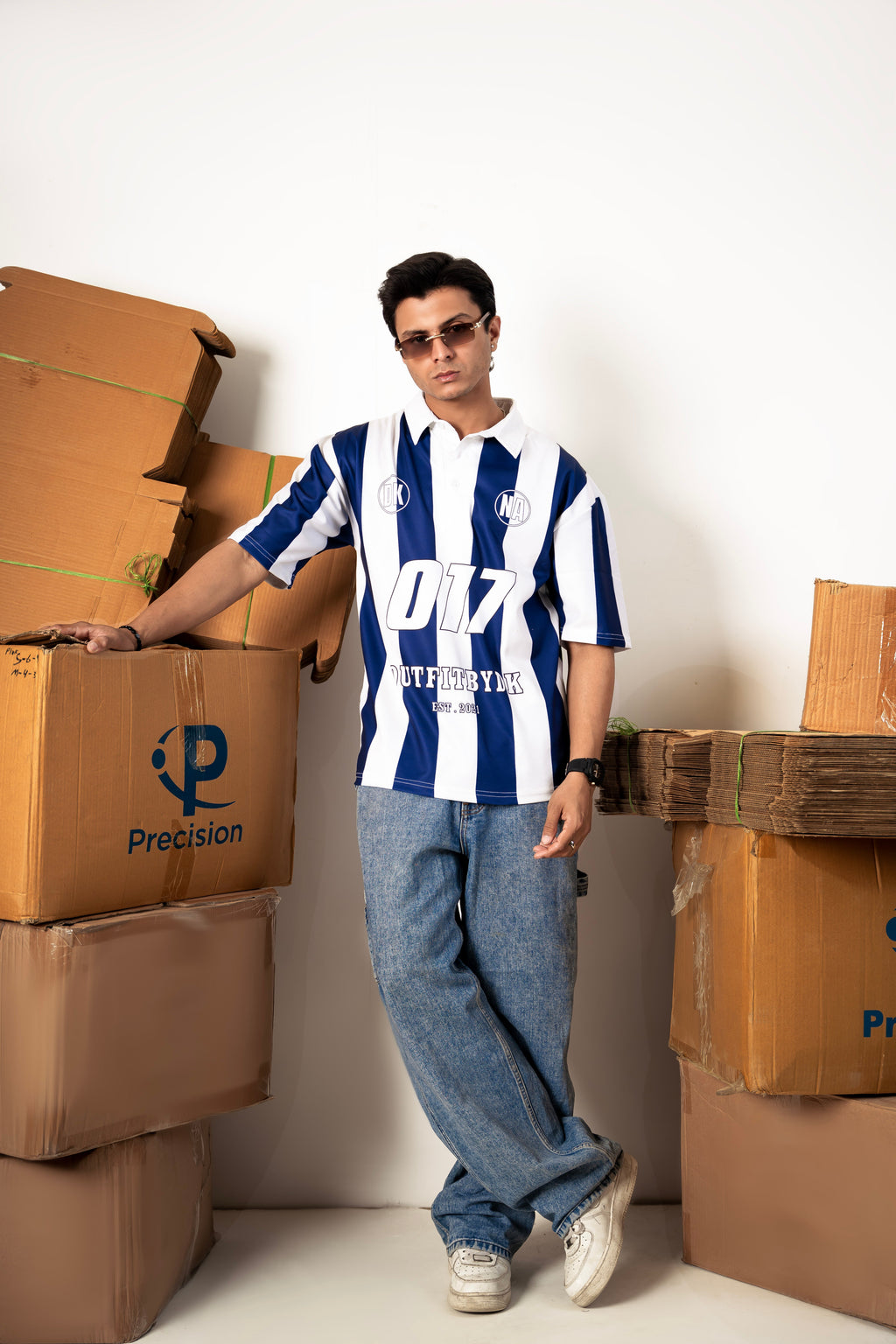 – OVERSIZED BOXY STRIPED POLO –