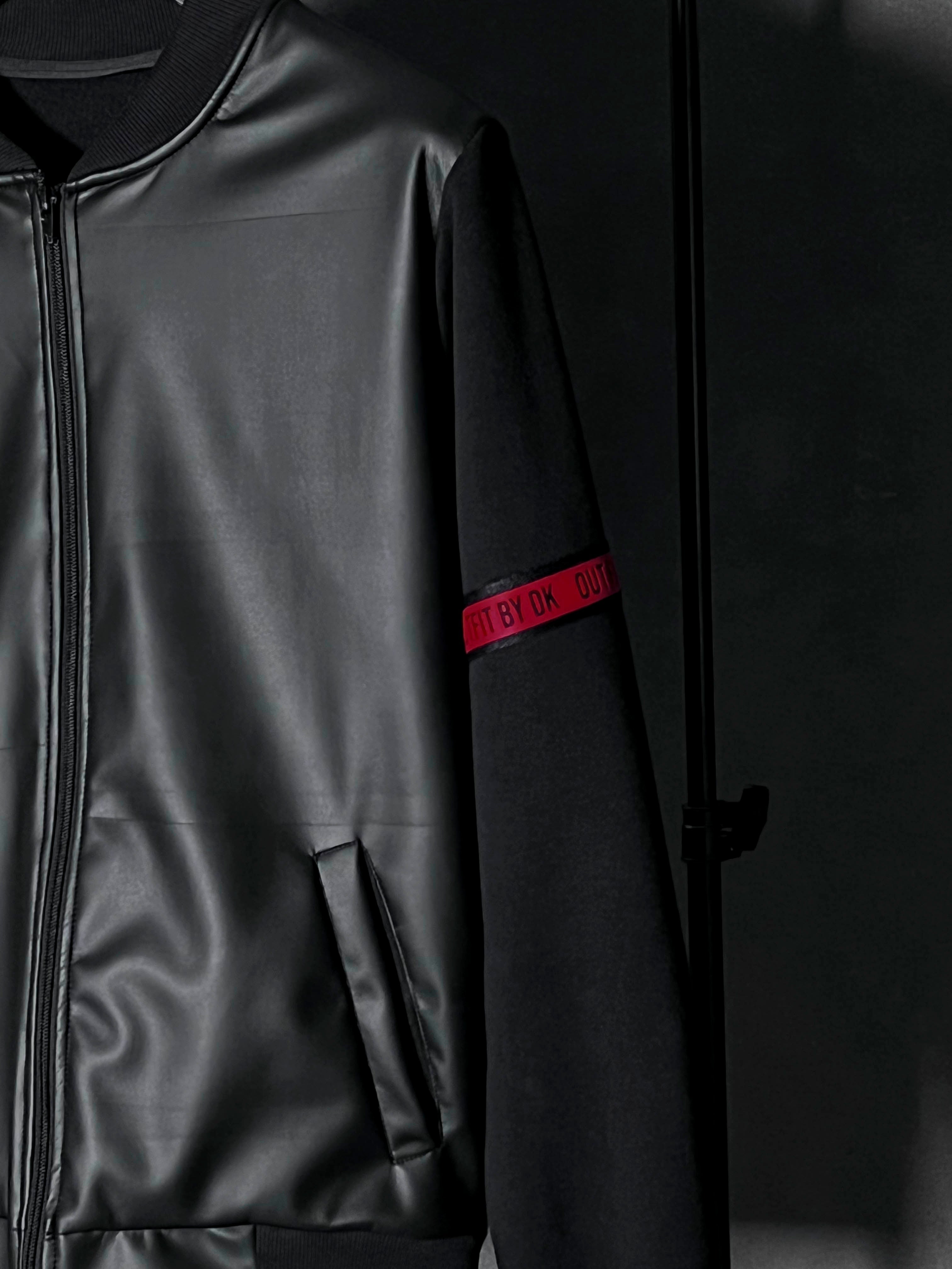 – BLACK VARSITY JACKET –