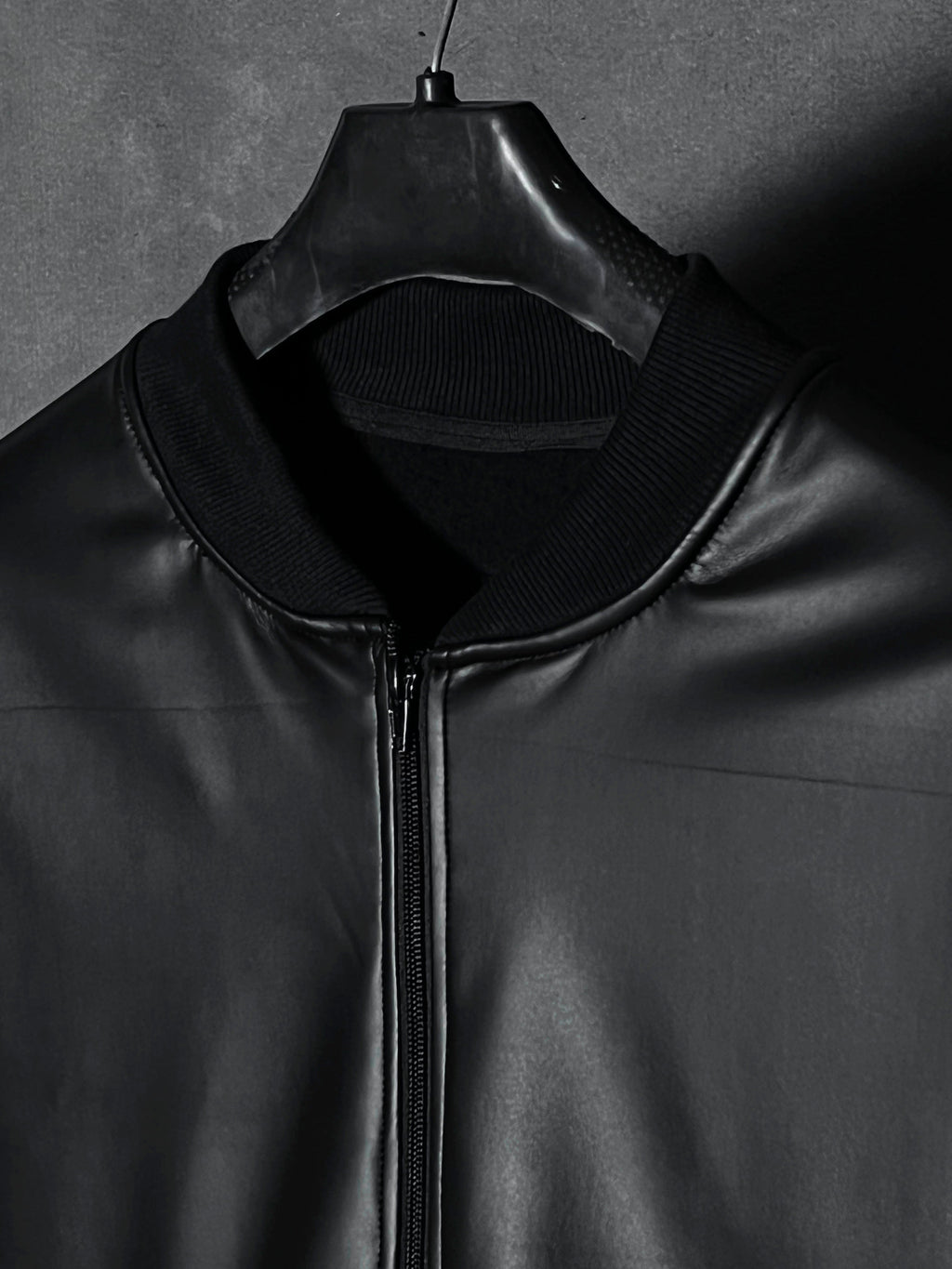 – BLACK VARSITY JACKET –