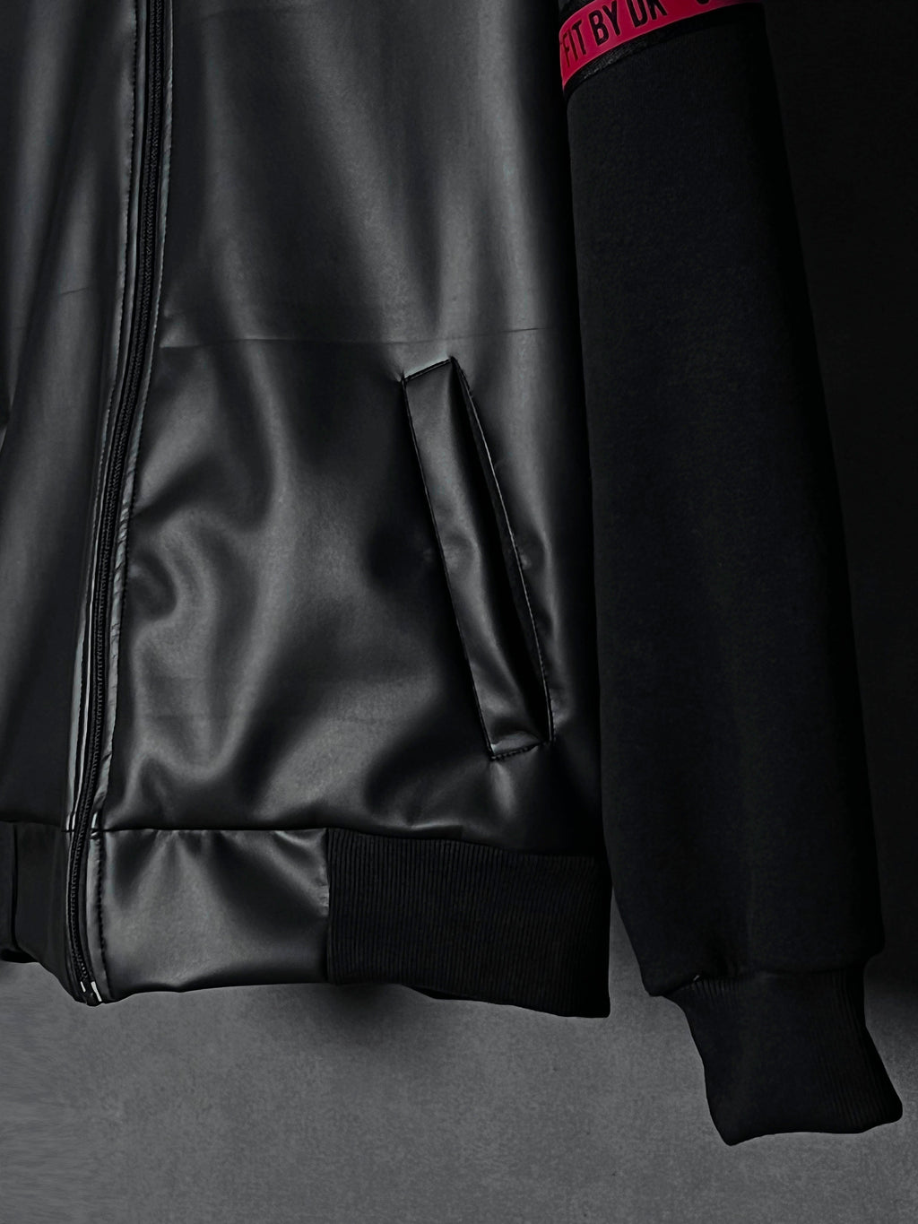 – BLACK VARSITY JACKET –