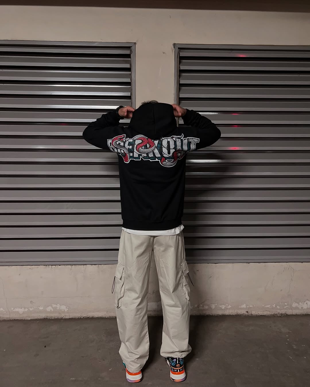 - BLACK BREAKOUT HOODIE