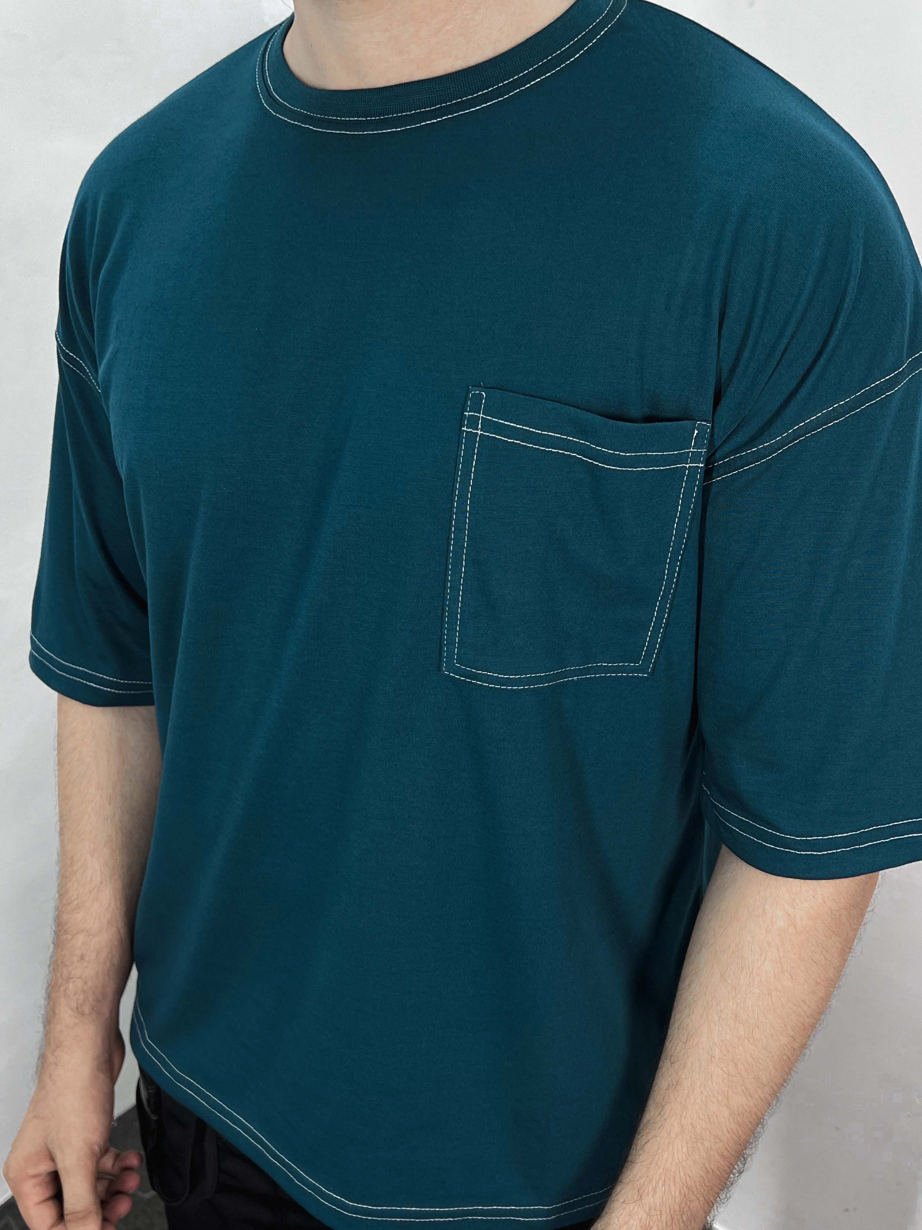 – CONTRAST STITCH OVERSIZES TEES –
