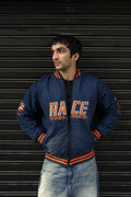 RACING NAVY-BLUE BOMBER JACKET
