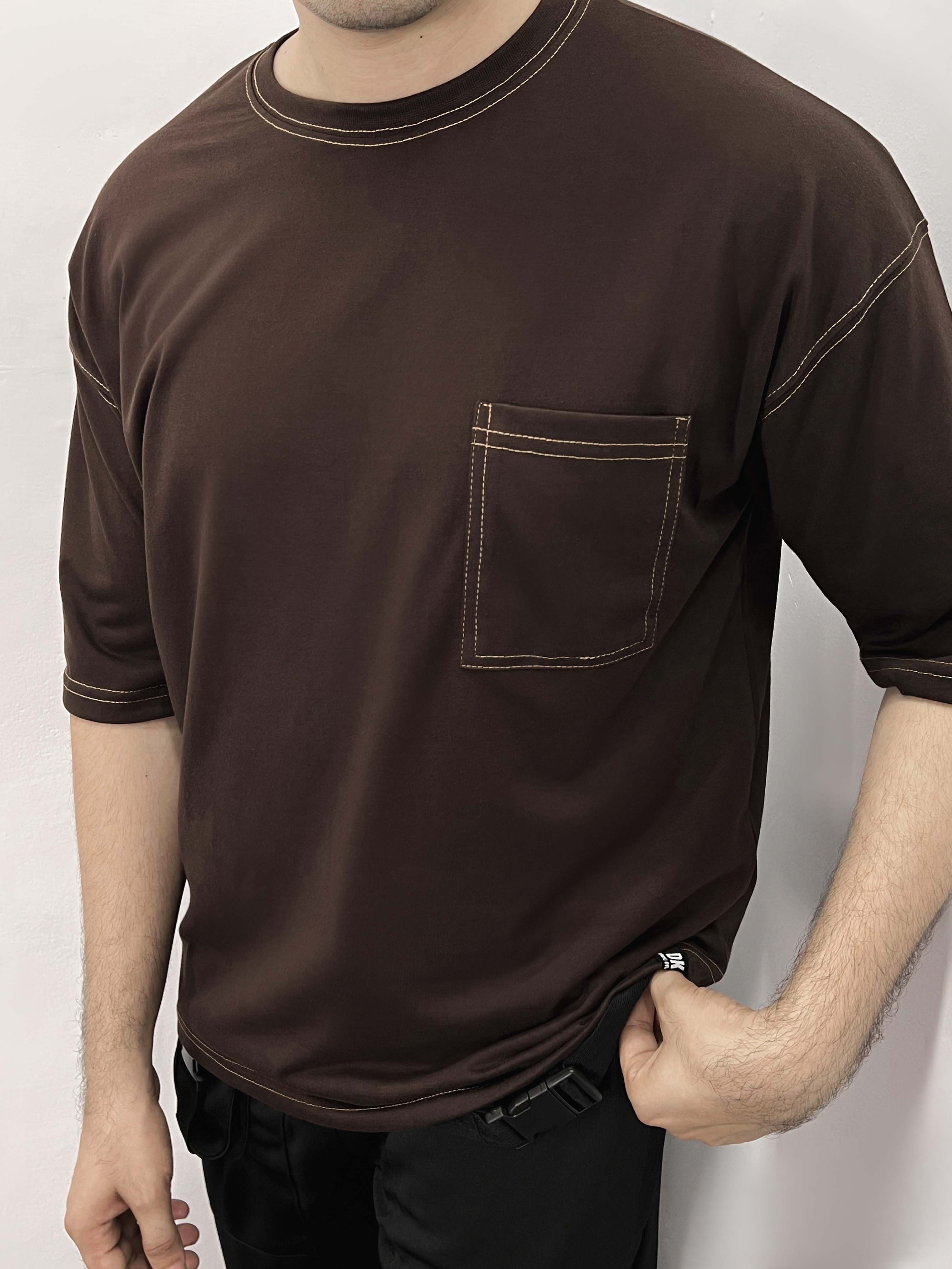 – CONTRAST STITCH OVERSIZES TEES –
