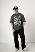 – TIGER GRAY OVERSIZED TEES –