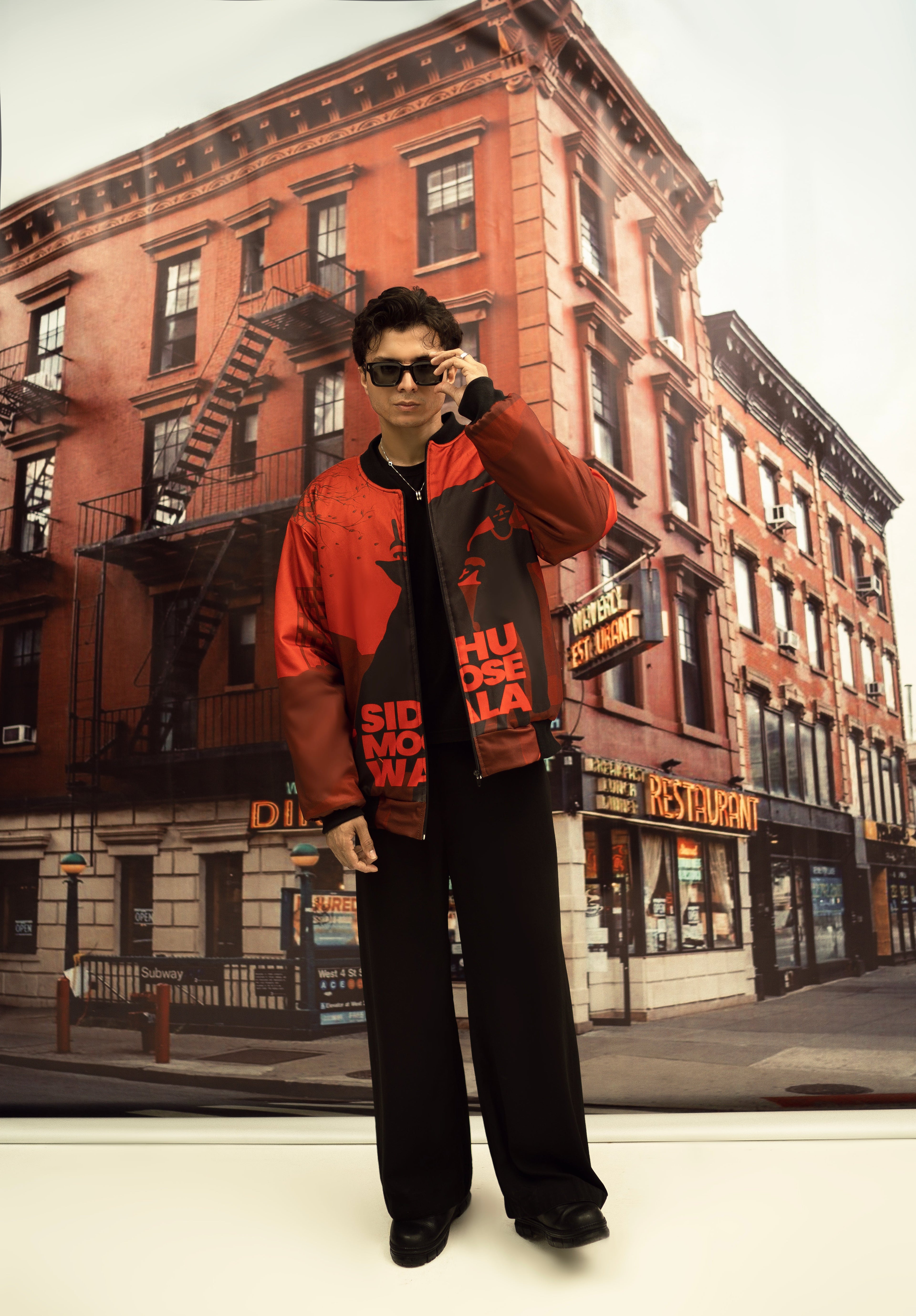 SIDHU MOOSE WALA BAGGY-FIT JACKET