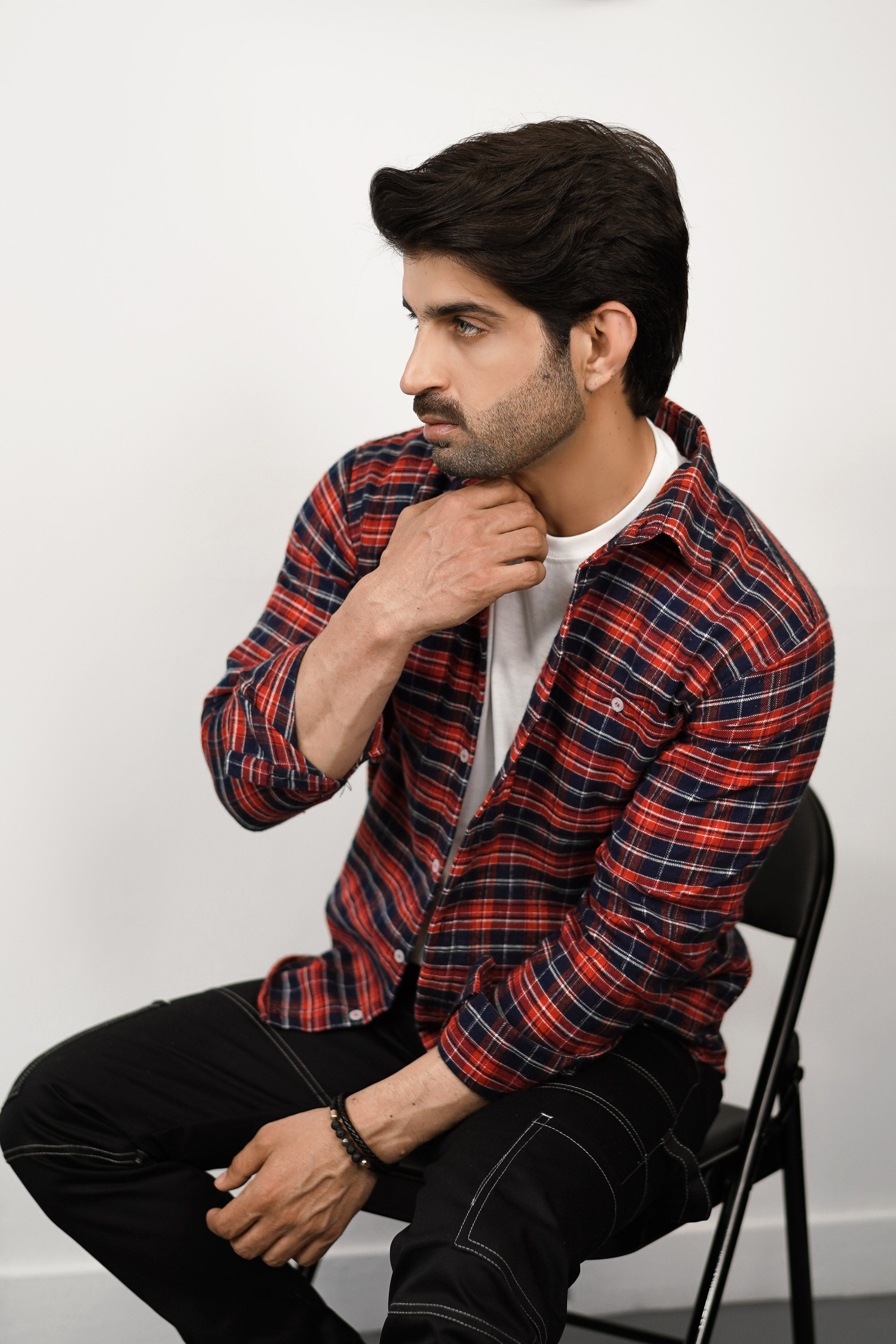 PACK OF RED BURBERRY & QUADREY SHIRTS -